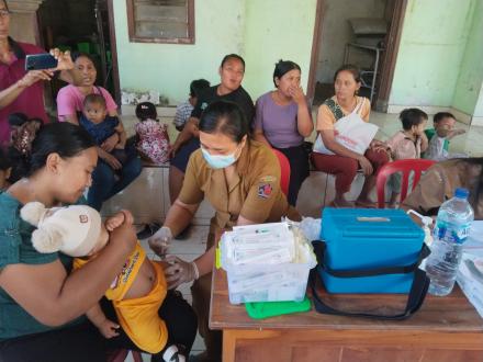 Kegiatan Posyandu Mawar, Banjar Dinas Laba Amerta, Desa Pangkungparuk, 05 Oktober2026